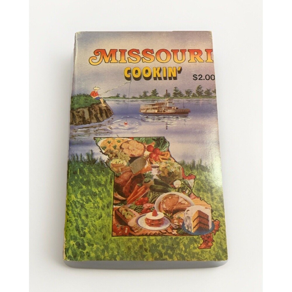 Vintage 1982 Missouri Cookin' Cookbook, Baxter Lane J Mancell L Brand MO Recipes